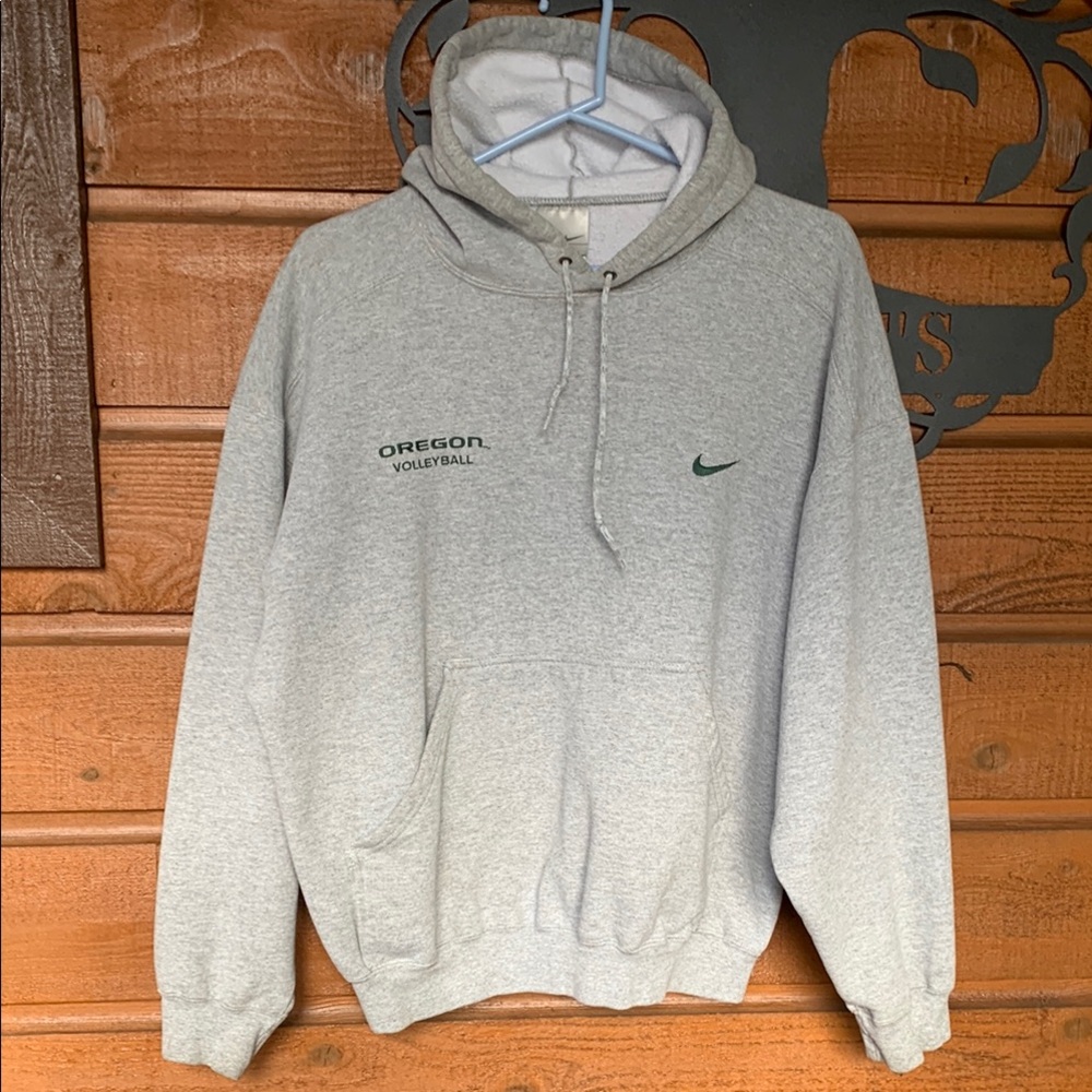 Nike Gray Oregon Volleyball Hoodie